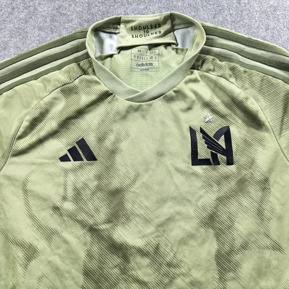 Adidas LAFC Soccer Jersey Mens Medium Green Authentic 23/24‎ Slim Fit AEROREADY